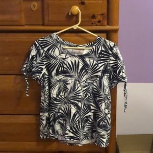 Chico’s Palm Print T-Shirt-Women’s